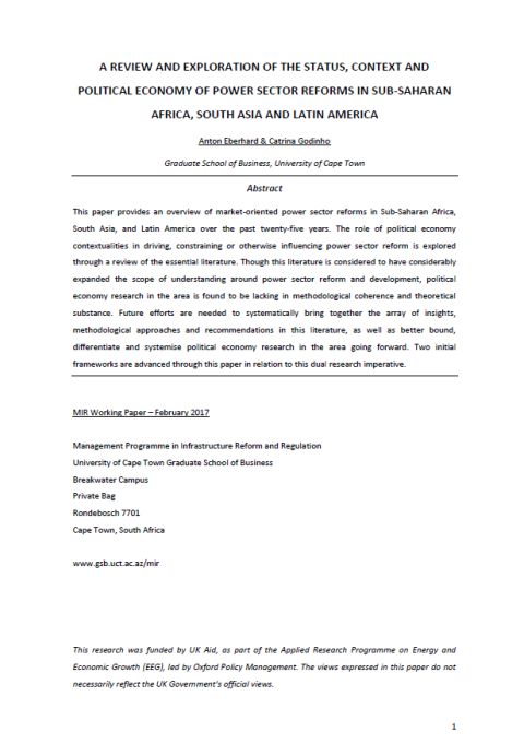 A Review and Exploration of The Status, Context and Political Economy ...