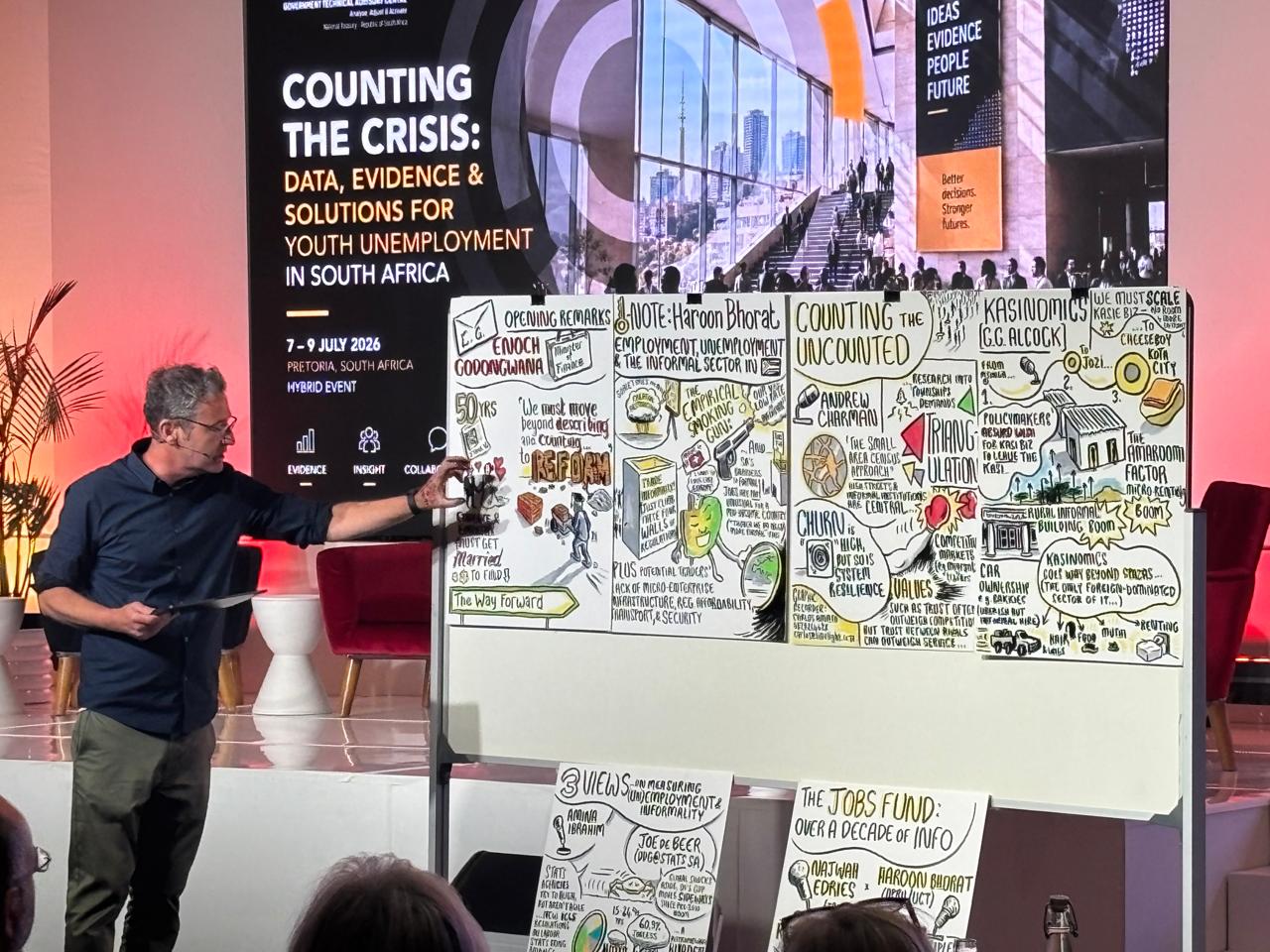 Graphic harvesting of Day One: Counting the Crisis